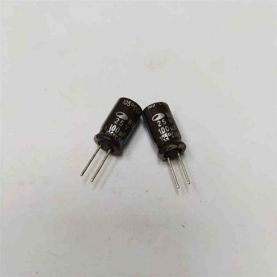 100MF 25V 6x11 105 ELKO KONDANSATÖR resmi
