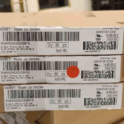 R46KN382000M1K 820NF 275V 22.5mm KEMET POLYESTER KONDANSATÖR resmi