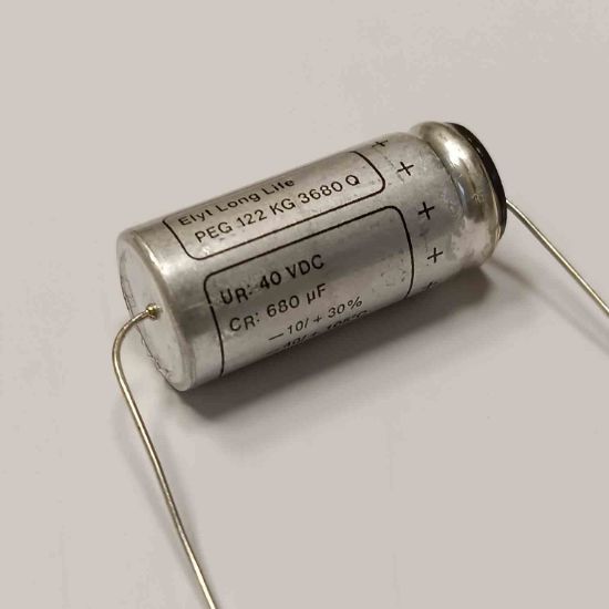 PEG122KG3680QL1 680MF 40V KEMET AXIYEL KONDANSATÖR resmi