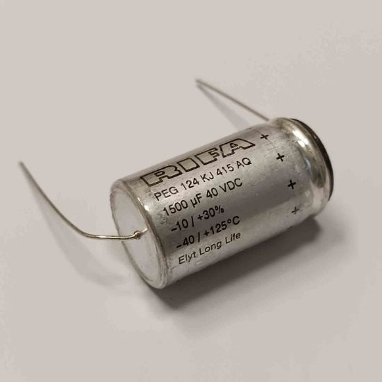PEG124KJ415AQL1 1500MF 40V 125 AXSİYEL KEMET KONDANSATÖR resmi