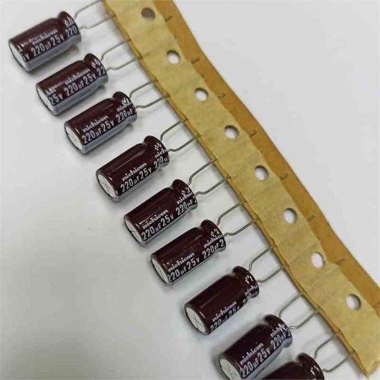 220MF 25V 8x15 NICHICON ELKO KONDANSATÖR resmi