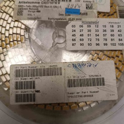 TPSV337M010R0060 330MF 10V C  TANTAL KONDANSATÖR resmi