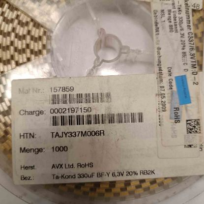 TAJY337M006R 330MF 6.3V Y N/A TANTAL KONDANSATÖR resmi