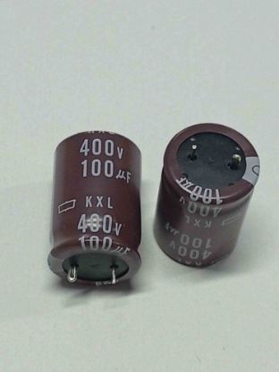 100MF 400V 18x26 105 ELKO KONDANSATÖR resmi