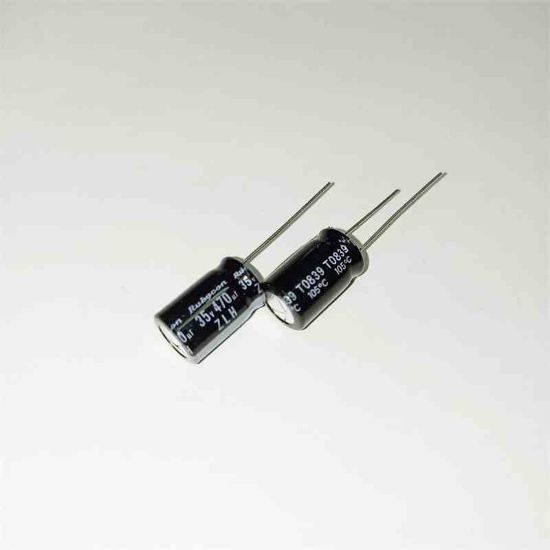 470MF 35V 10x16 RUBYCON ELKO KONDANSATÖR resmi