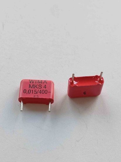 15NF 400V WIMA MKS4 POLYESTER KONDANSATÖR resmi