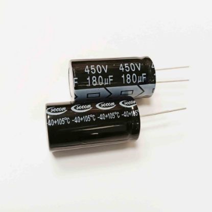 180mf-450v-105-22x40mm-secon-tel-ayakli resmi