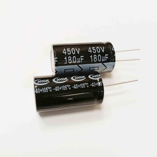180mf-450v-105-22x40mm-secon-tel-ayakli resmi