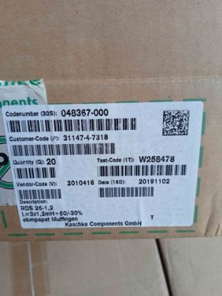 048367-000 KASCHKE BOBİN 3x1.2mH  resmi