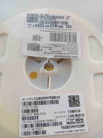  10N 100V 603 YAGEO SMD SERAMİK KONDANSATÖR resmi
