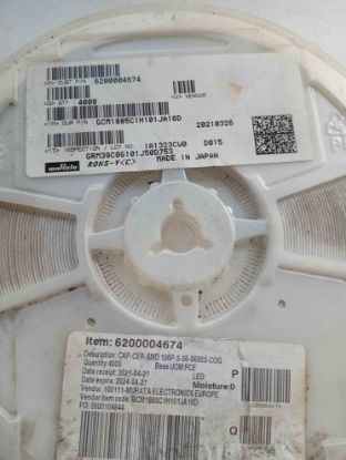  100PF 50V 603 MURATA SMD SERAMİK KONDANSATÖR resmi