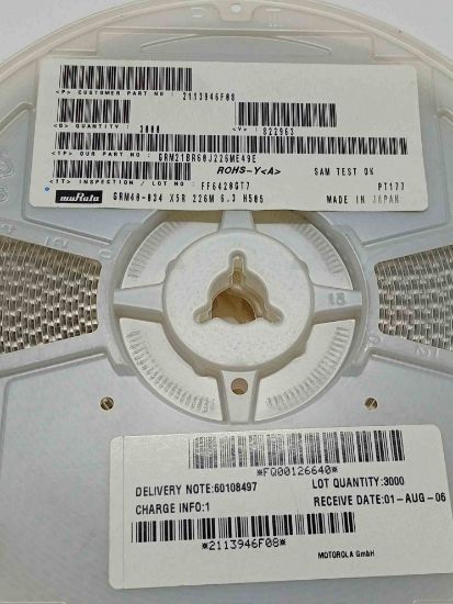 GRM40-034X5R226M 22MF 805 MURATA SMD KONDANSATÖR resmi