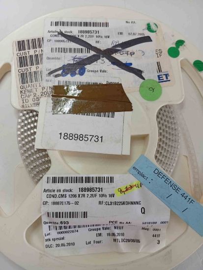 CL31B225K0HNNNC 2.2MF 50V X7R PCE SMD SERAMİK KONDANSATÖR resmi