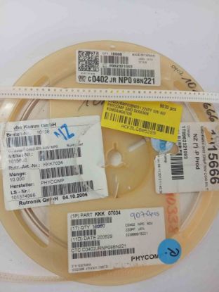 C0402JRNP09BN221 220PF 50V 402 PHYCOMP SMD SERAMİK KONDANSATÖR resmi