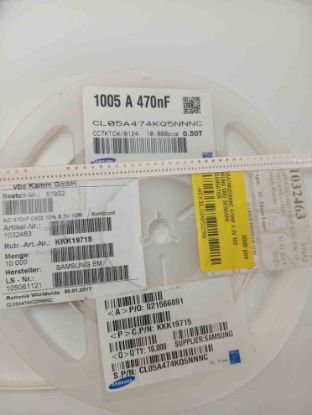 CL05A474KQ5NNNC 470NF 6.3V 402 SAMSUNG SMD SERAMİK KONDANSATÖR resmi