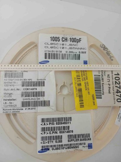 CL05C101JBNC 100PF 50V 402 SAMSUNG SMD SERAMİK KONDANSATÖR resmi