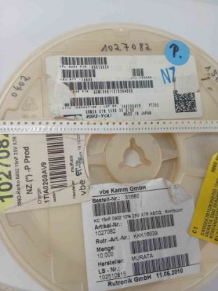 GRM36X7R153K25D75D 15NF 25V 402 MURATA SMD SERAMİK KONDANSATÖR resmi