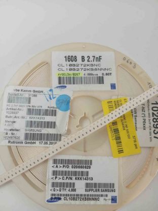 CL10B272KB8NNC 2.7NF 50V 603 SAMSUNG SMD SERAMİK KONDANSATÖR resmi