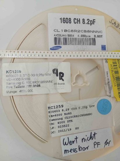 CL10C8R2CB8NNNC 8.2PF 50V 603 SAMSUNG SMD SERAMİK KONDANSATÖR resmi