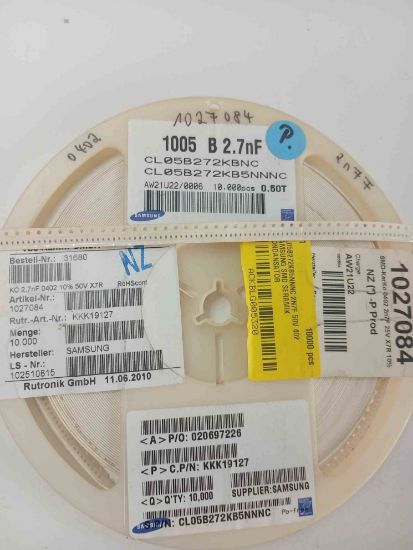 CL05B272KB5NNNC 2N7F 50V 402 SAMSUNG SMD SERAMİK KONDANSATÖR resmi