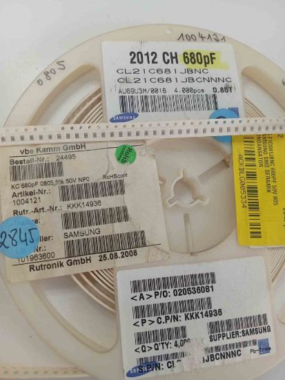 CL21C681JBNC 680PF 50V 805 SAMSUNG SMD SERAMİK KONDANSATÖR resmi