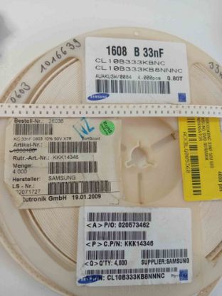 CL10B333KBNC 33NF 50V 603 SAMSUNG SMD SERAMİK KONDANSATÖR resmi
