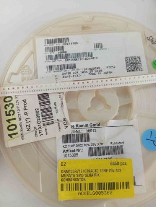 GRM155R71E103KA01D 10NF 25V 402 MURATA SMD SERAMİK KONDANSATÖR resmi