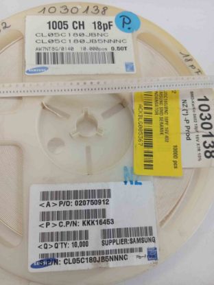 CL05C180JBNC 18PF 16V 402 SAMSUNG SMD SERAMİK KONDANSATÖR resmi