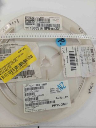C0805JRNP09BN331 330PF 50V 805 PHYCOMP SMD SERAMİK KONDANSATÖR resmi