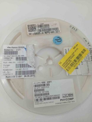 CC0805JRNPO9BN331 330PF 50V 805 PHYCOMP SMD SERAMİK KONDANSATÖR resmi