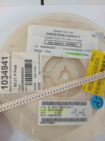 EMK212ABJ225KD-T 2.2PF 16V 805 TAIYO SMD SERAMİK KONDANSATÖR resmi
