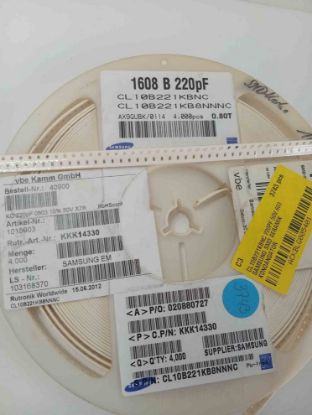 CL10B221KBNC 220PF 50V 603 SAMSUNG SMD SERAMİK KONDANSATÖR resmi