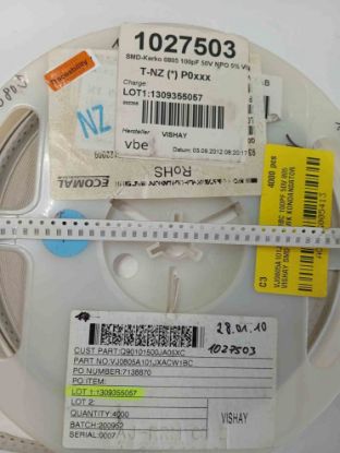 VJ0805A101JXACW1BC 100PF 50V 805 VISHAY SMD SERAMİK KONDANSATÖR resmi