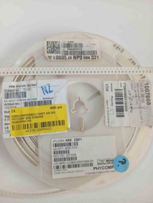 C0805JRNP09BN331 330PF 50V 805 PHYCOMP SMD SERAMİK KONDANSATÖR resmi