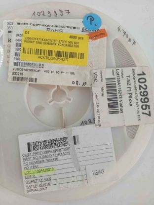 VJ0603Y471KXACW1BC 470PF 50V 603 VISHAY SMD SERAMİK KONDANSATÖR resmi