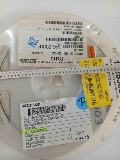 VJ0805Y473KXACW1BC 47NF 50V 805 VISHAY SMD SERAMİK KONDANSATÖR resmi