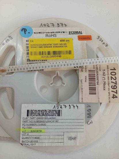 VJ0805A331JXACW1BC 330PF 50V 805 VISHAY SMD SERAMİK KONDANSATÖR resmi