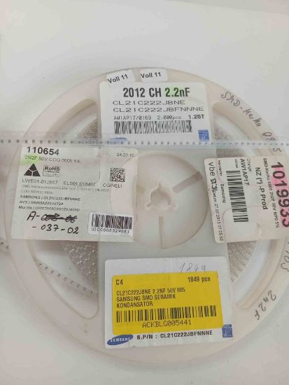 CL21C222JBNE 2.2NF 50V 805 SAMSUNG SMD SERAMİK KONDANSATÖR resmi
