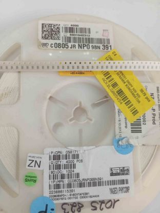 C0805JRNP09BN391 390PF 50V 805 YAGEO SMD SERAMİK KONDANSATÖR resmi