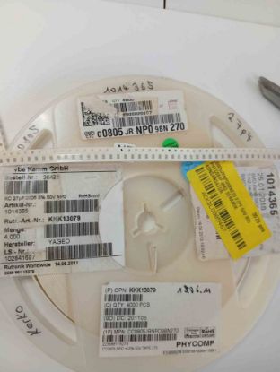 C0805JRNP09BN270 27PF 50V 805 PHYCOMP SMD SERAMİK KONDANSATÖR resmi