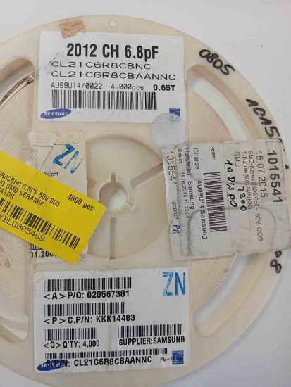 CL21C6R8CBNC 6.8PF 50V 805 SAMSUNG SMD SERAMİK KONDANSATÖR resmi
