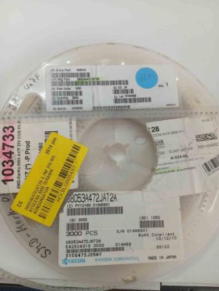 08053A472JAT2A 4.7NF 25V 805 KYOCERA SMD SERAMİK KONDANSATÖR resmi