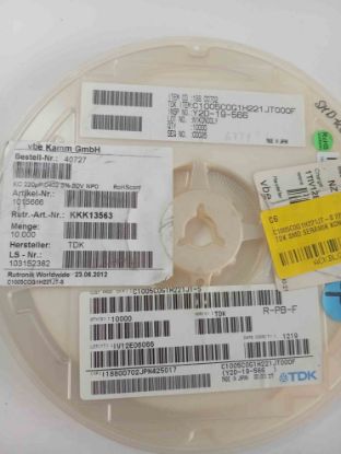C1005C0G1H221JT-S 220PF 50V 402 TDK SMD SERAMİK KONDANSATÖR resmi