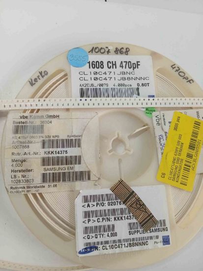 CL10C471JBNC 470PF 50V 603 SAMSUNG SMD SERAMİK KONDANSATÖR resmi