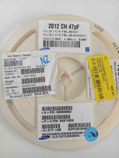 CL21C470JBNANNNC 47PF 50V 805 SAMSUNG SMD SERAMİK KONDANSATÖR resmi