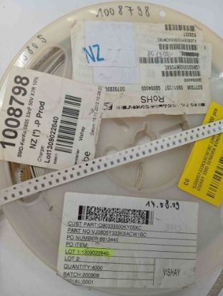 VJ0805Y333KXACW1BC 33NF 50V 805 VISHAY SMD SERAMİK KONDANSATÖR resmi