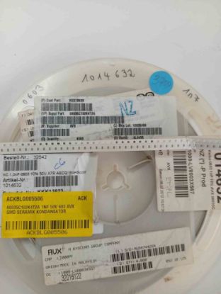 06035C102K4T2A 1NF 50V 603 AVX SMD SERAMİK KONDANSATÖR resmi