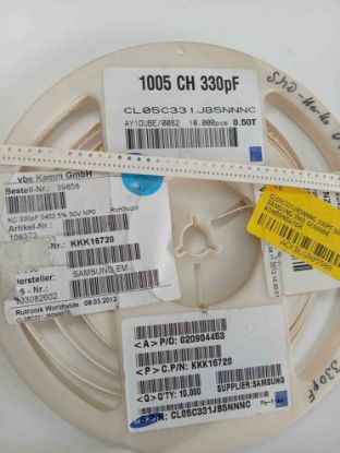 CL05C331JB5NNNC 330PF 50V 402 SAMSUNG SMD SERAMİK KONDANSATÖR resmi