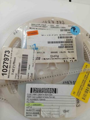 VJ0805Y474KXJTW1BC 470NF 16V 805 VISHAY SMD SERAMİK KONDANSATÖR resmi