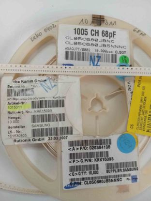 CL05C680JB5NNNC 68PF 50V 402 SAMSUNG SMD SERAMİK KONDANSATÖR resmi
